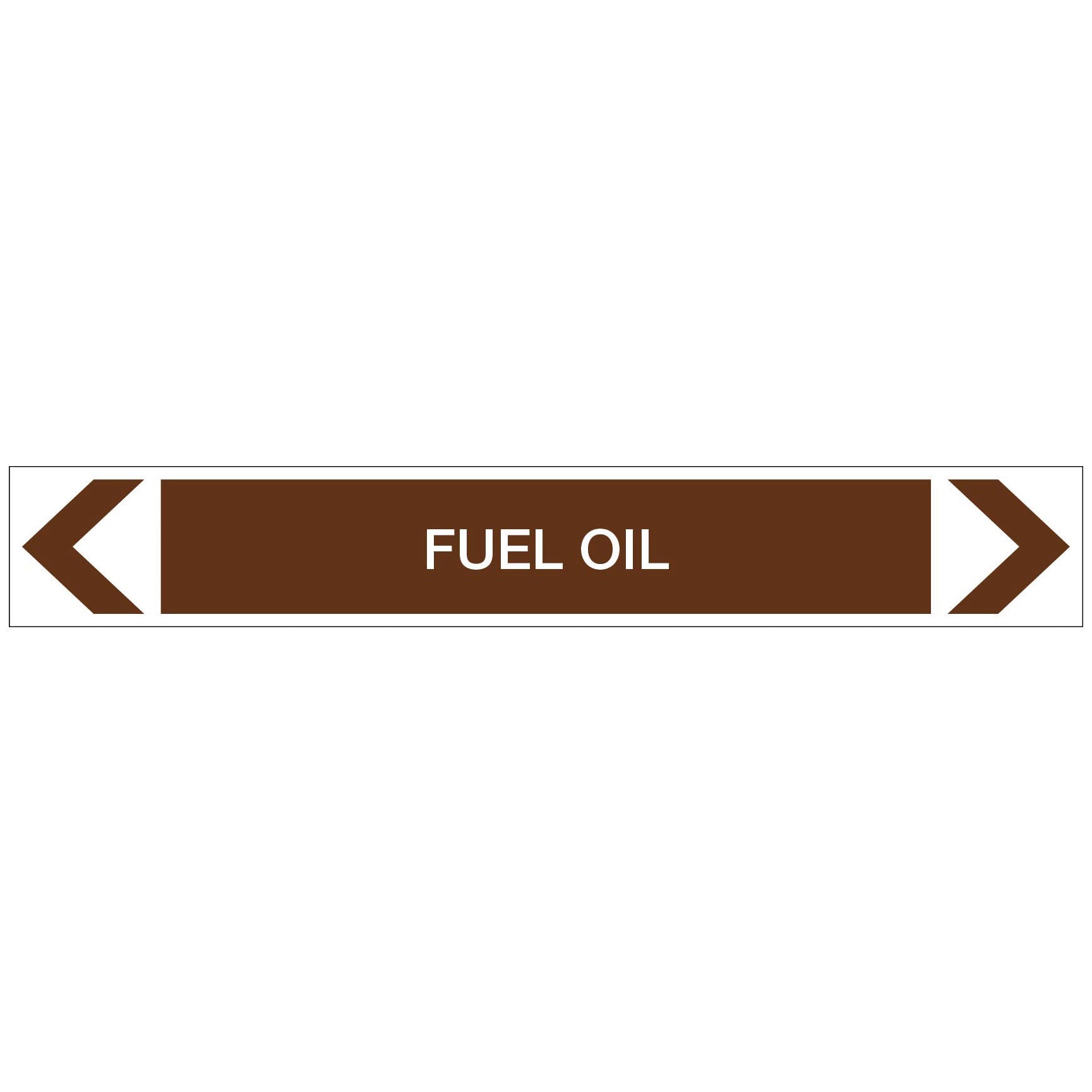 Oils - Fuel Oil - Pipe Marker Sticker - New Signs