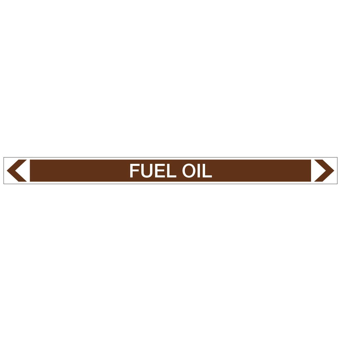 Oils - Fuel Oil - Pipe Marker Sticker - New Signs