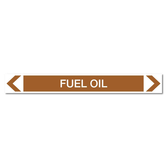 Oils - Fuel Oil - Pipe Marker Sticker - New Signs
