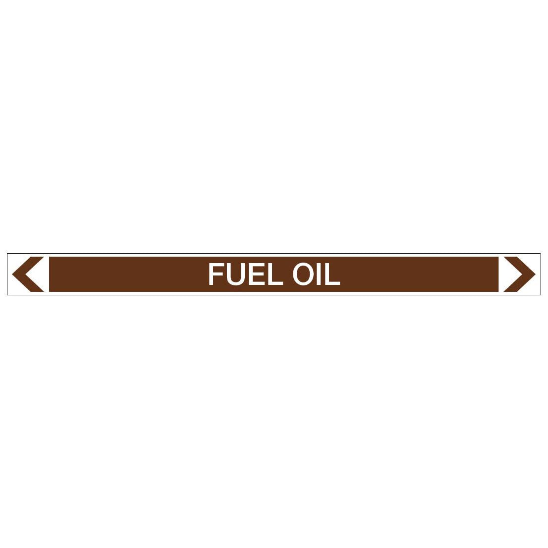 Oils - Fuel Oil - Pipe Marker Sticker - New Signs