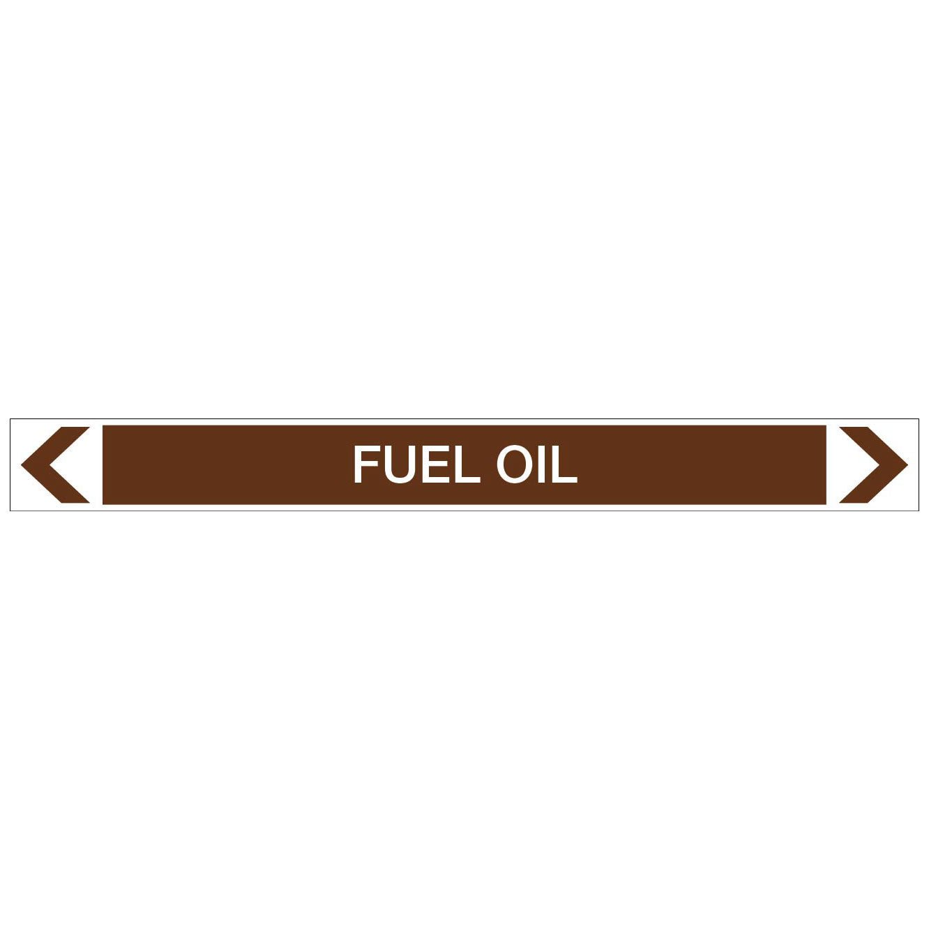 Oils - Fuel Oil - Pipe Marker Sticker - New Signs