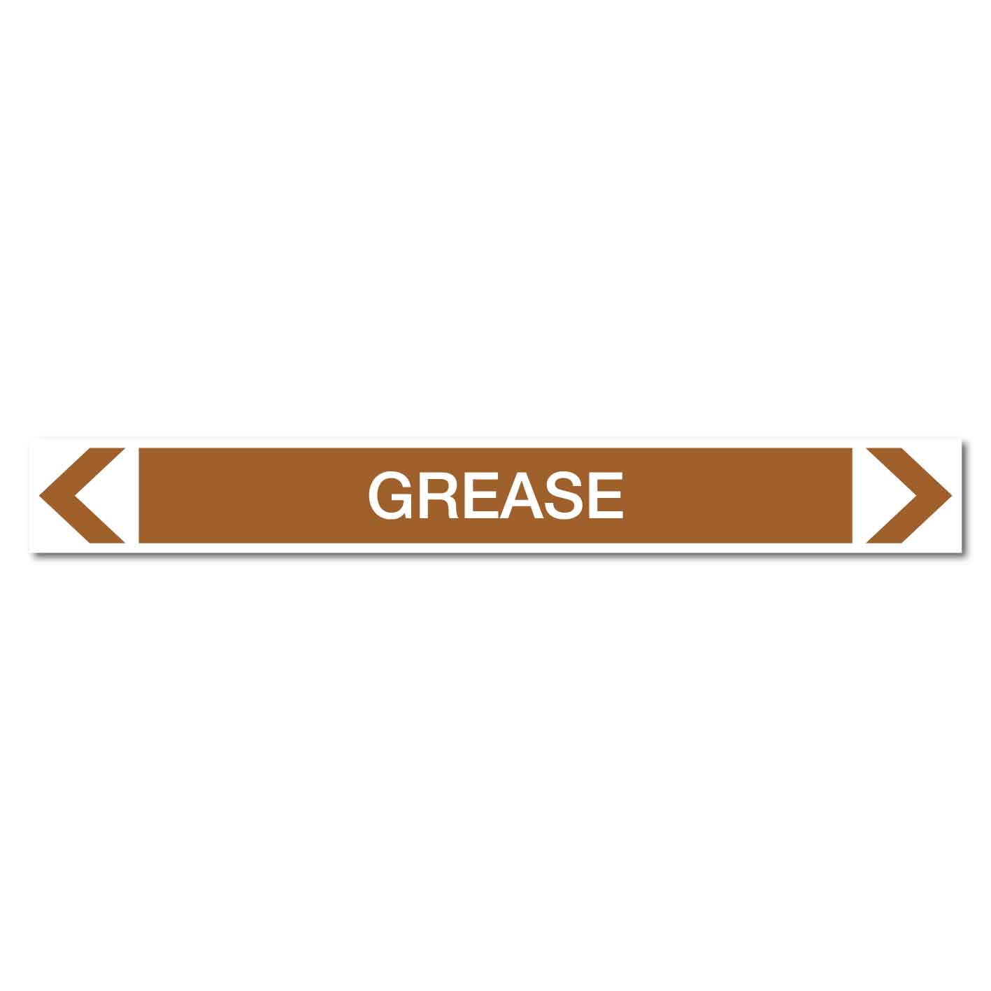Oils - Grease - Pipe Marker Sticker - New Signs