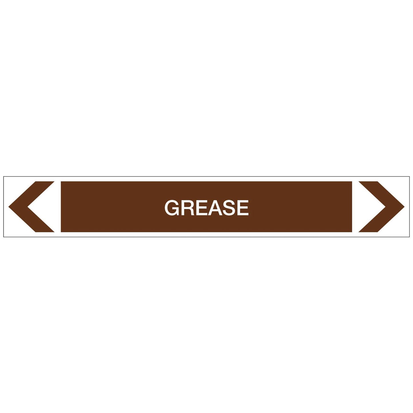 Oils - Grease - Pipe Marker Sticker - New Signs