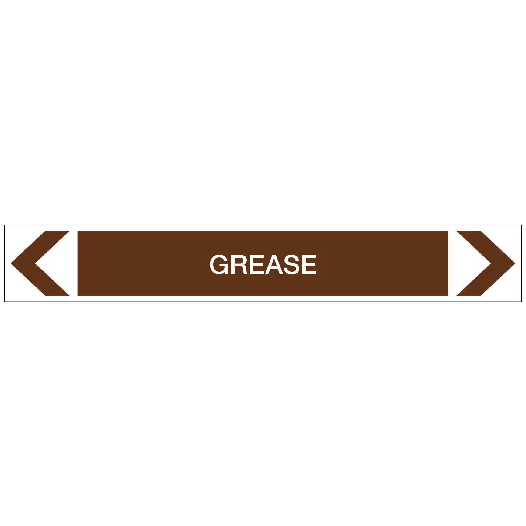 Oils - Grease - Pipe Marker Sticker - New Signs