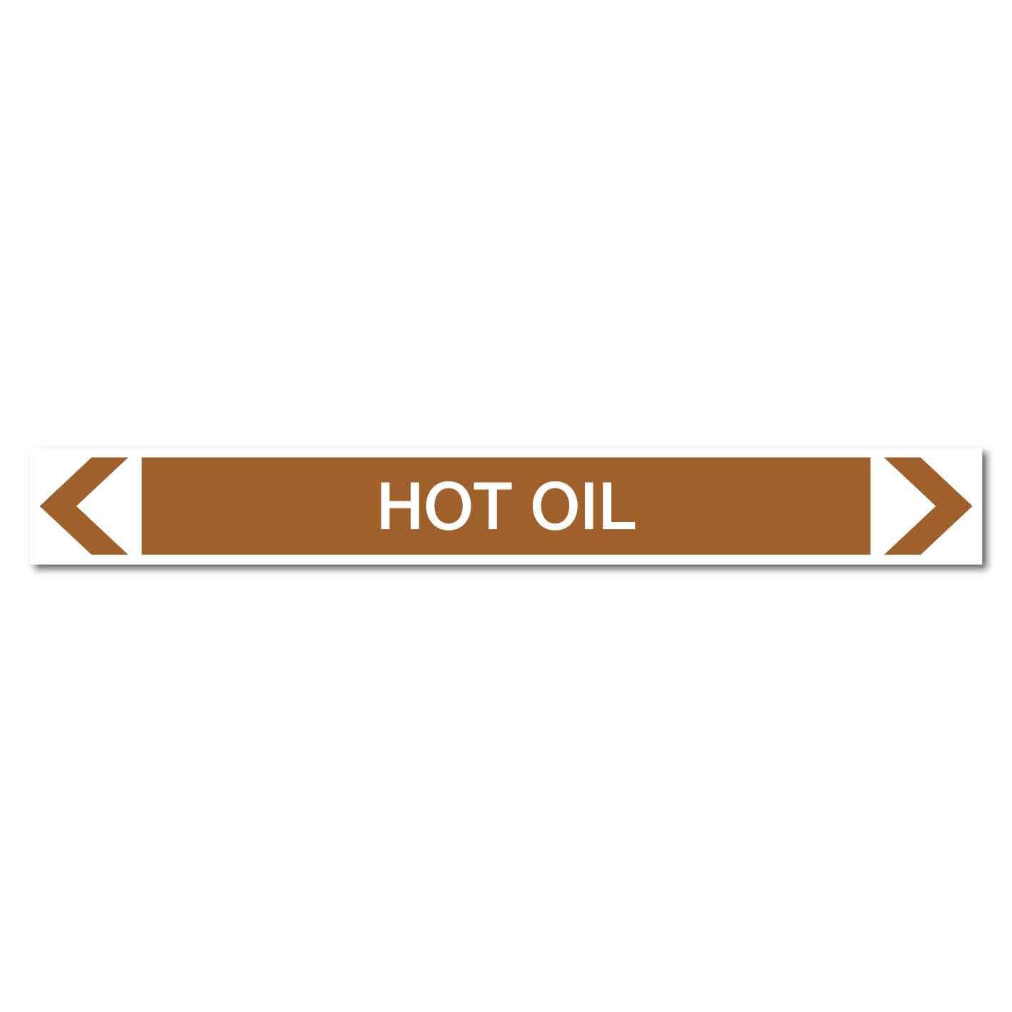 Oils - Hot Oil - Pipe Marker Sticker - New Signs