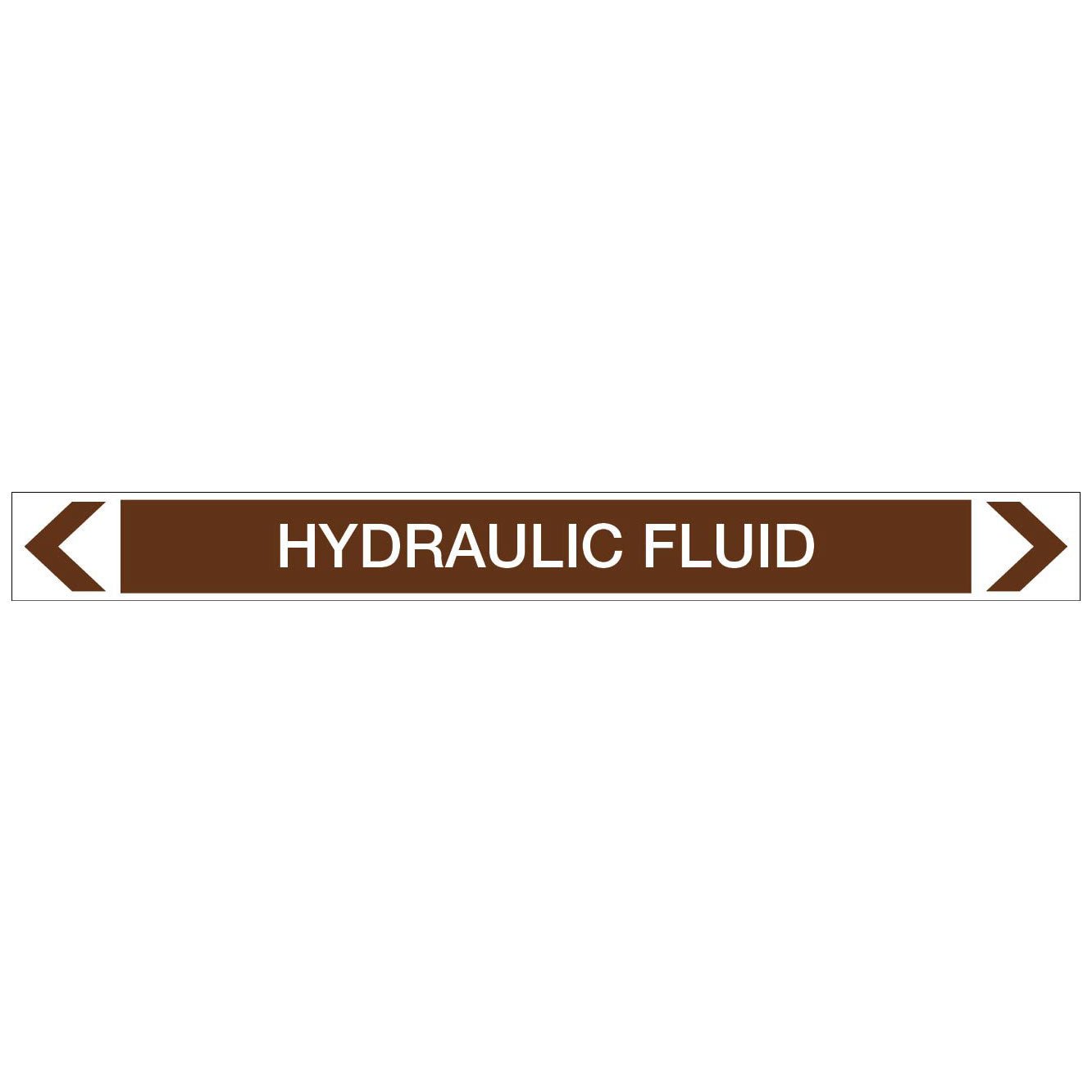 Oils - Hydraulic Fluid - Pipe Marker Sticker - New Signs