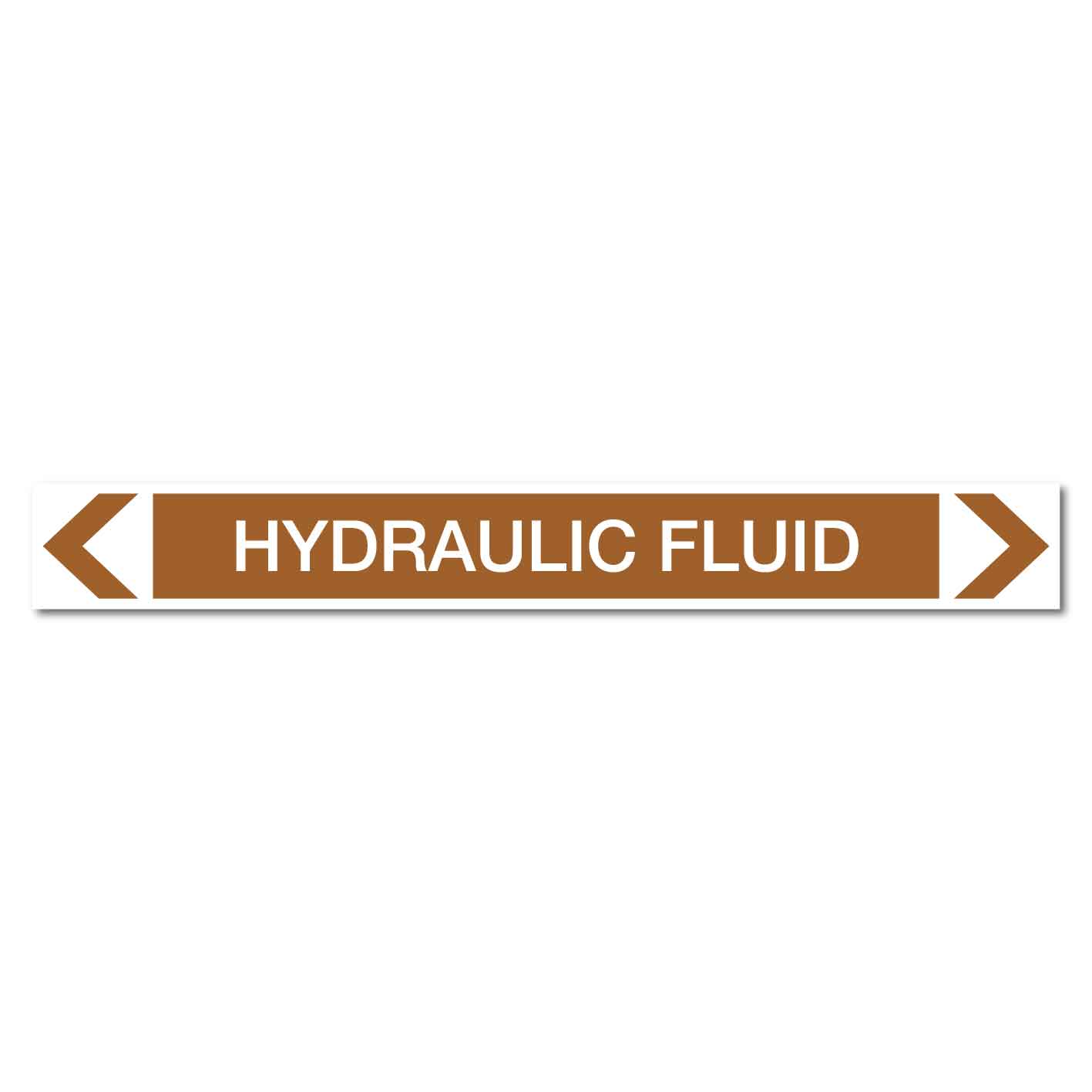 Oils - Hydraulic Fluid - Pipe Marker Sticker - New Signs