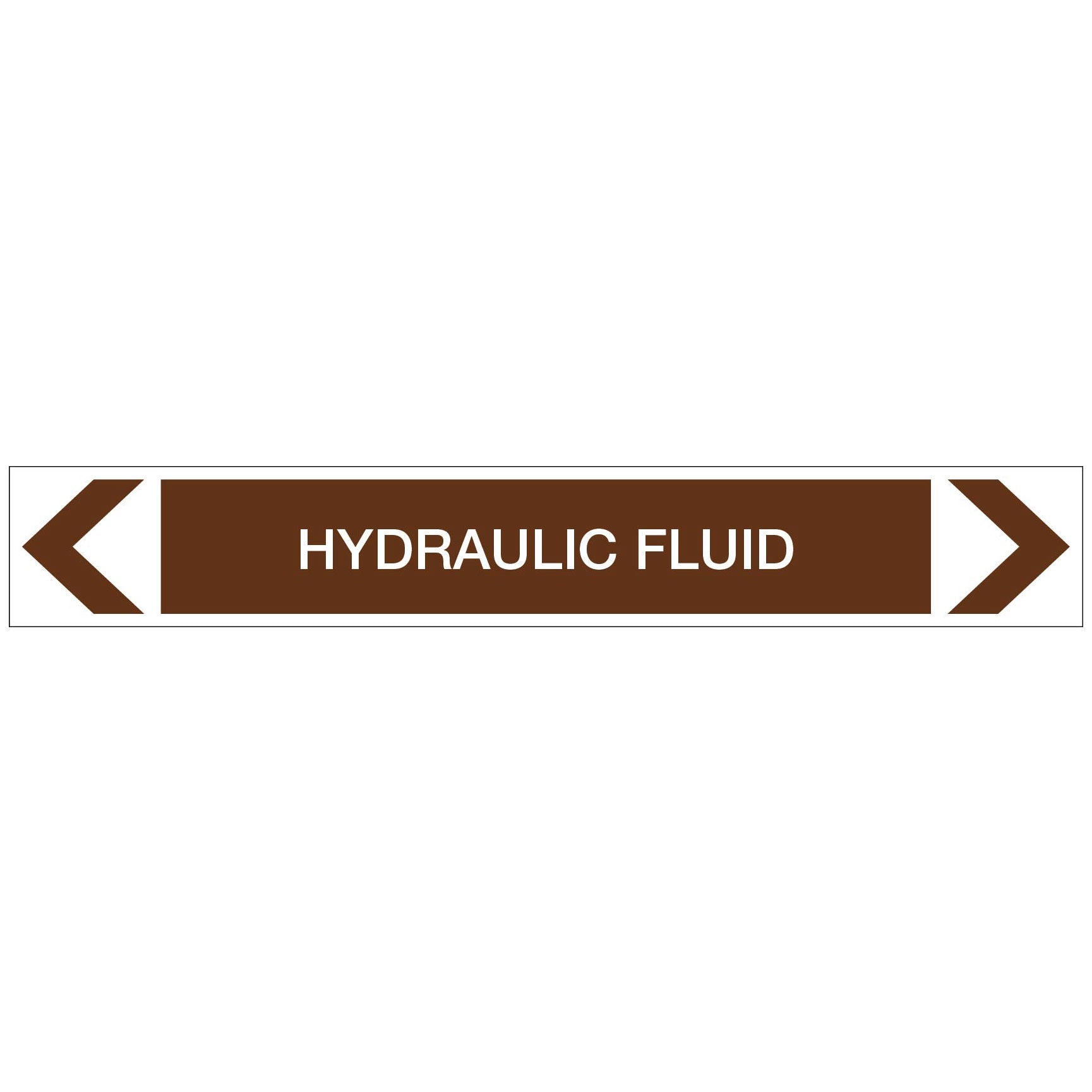 Oils - Hydraulic Fluid - Pipe Marker Sticker - New Signs