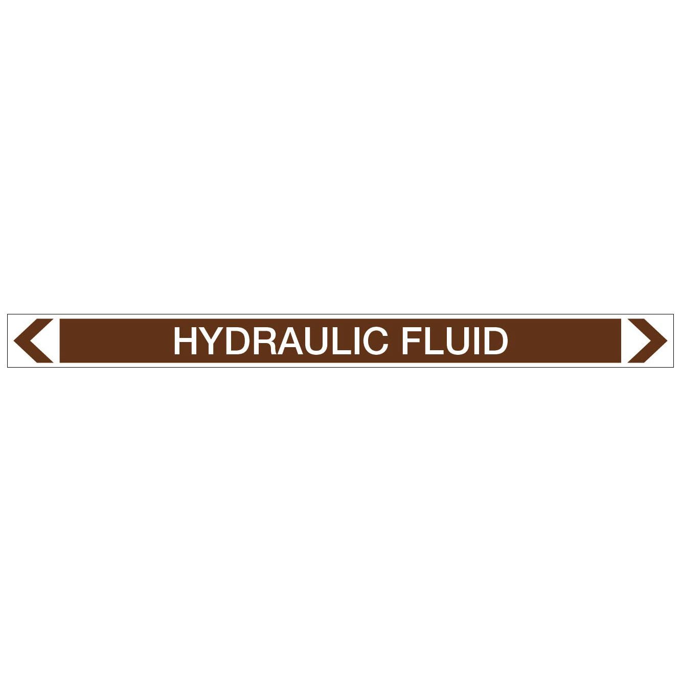 Oils - Hydraulic Fluid - Pipe Marker Sticker - New Signs