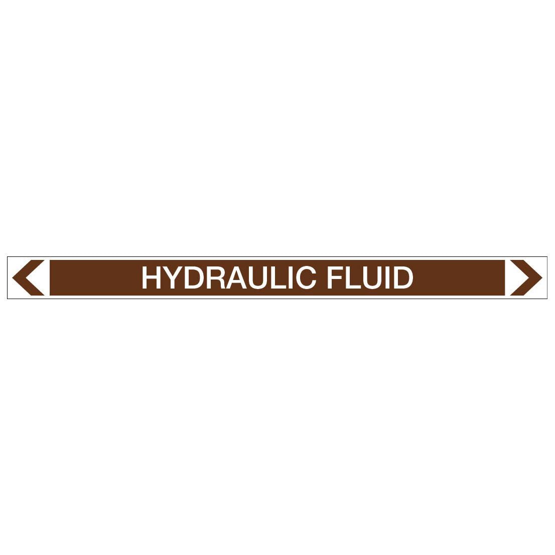 Oils - Hydraulic Fluid - Pipe Marker Sticker - New Signs