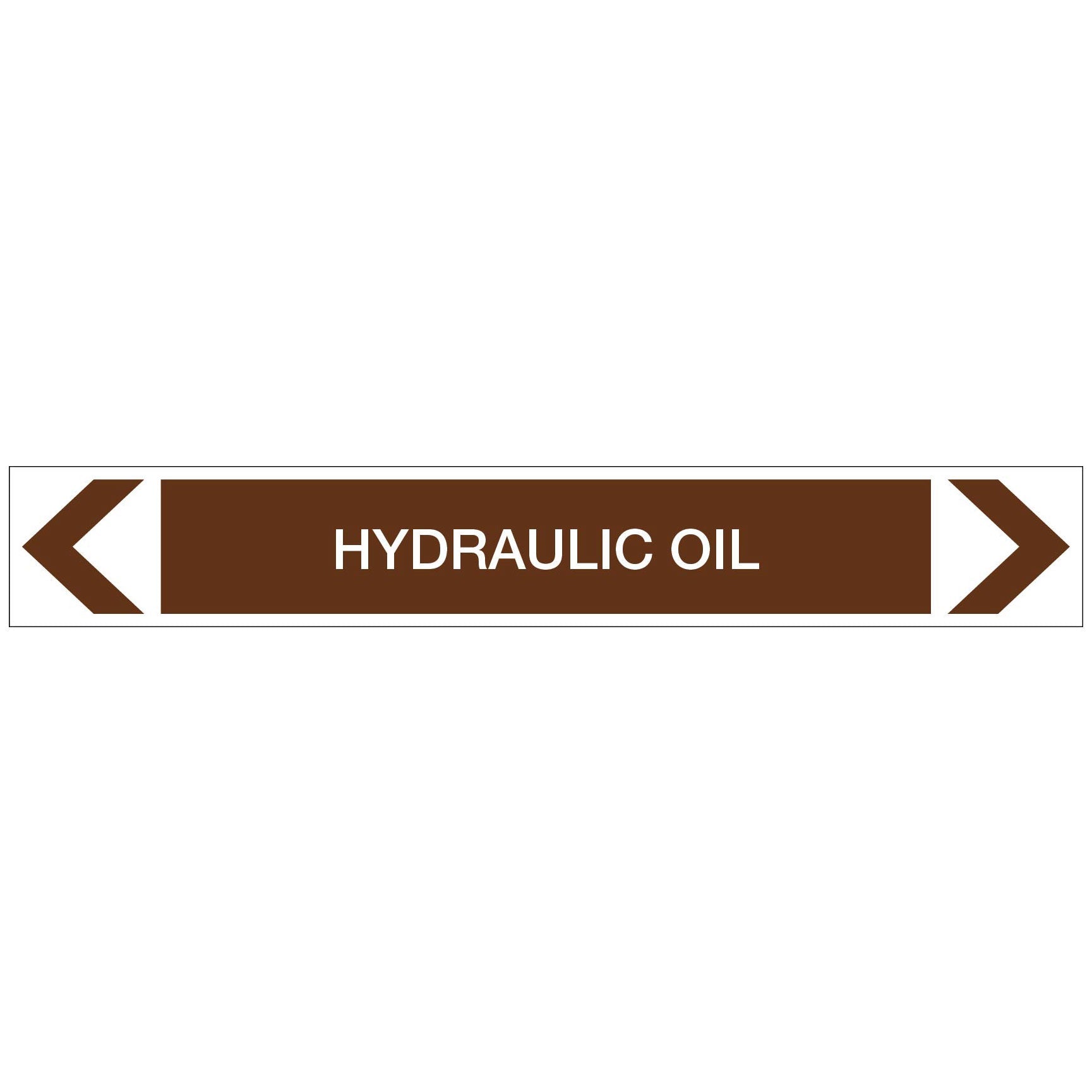 Oils - Hydraulic Oil - Pipe Marker Sticker - New Signs