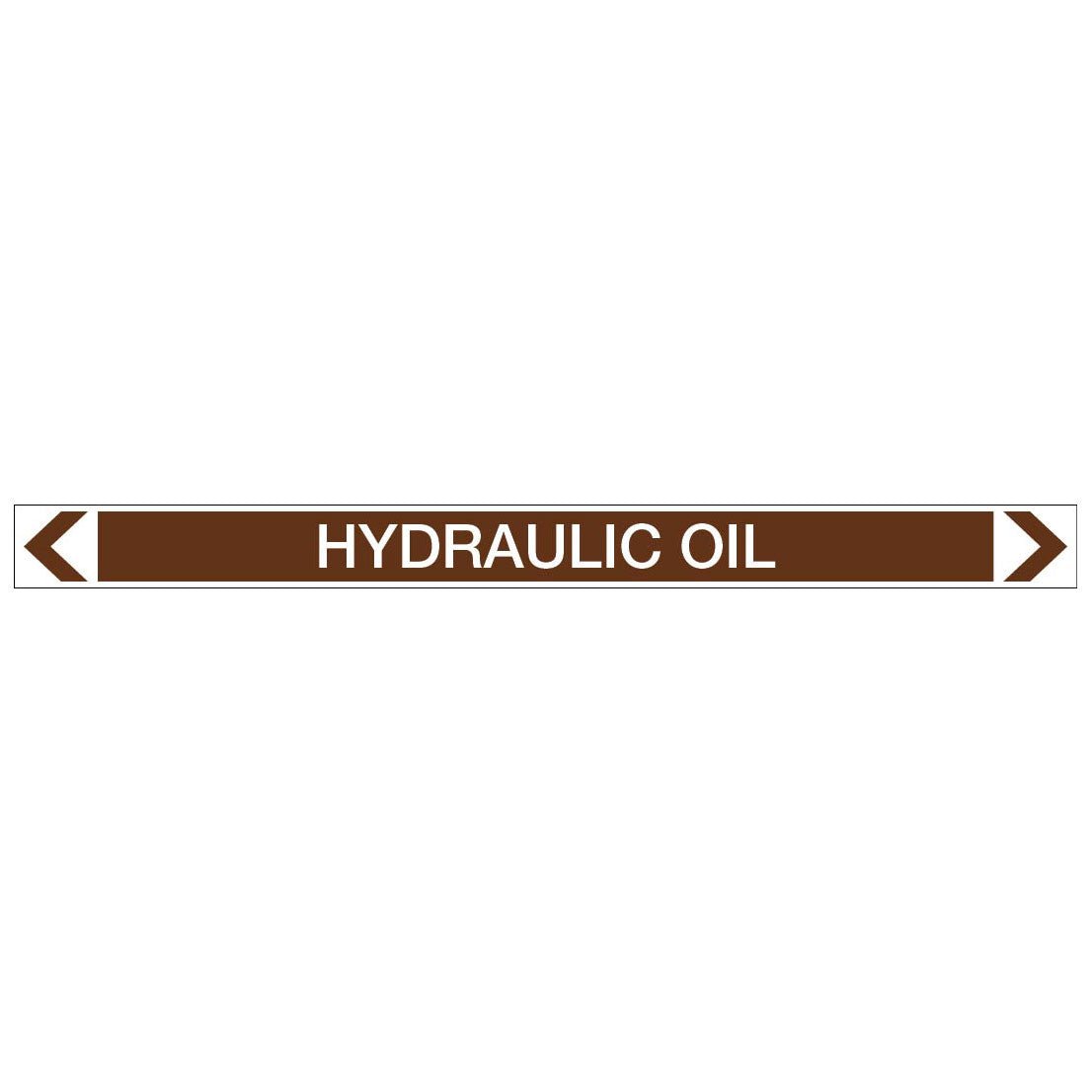 Oils - Hydraulic Oil - Pipe Marker Sticker - New Signs