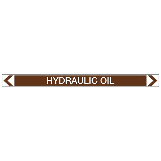 Oils - Hydraulic Oil - Pipe Marker Sticker - New Signs