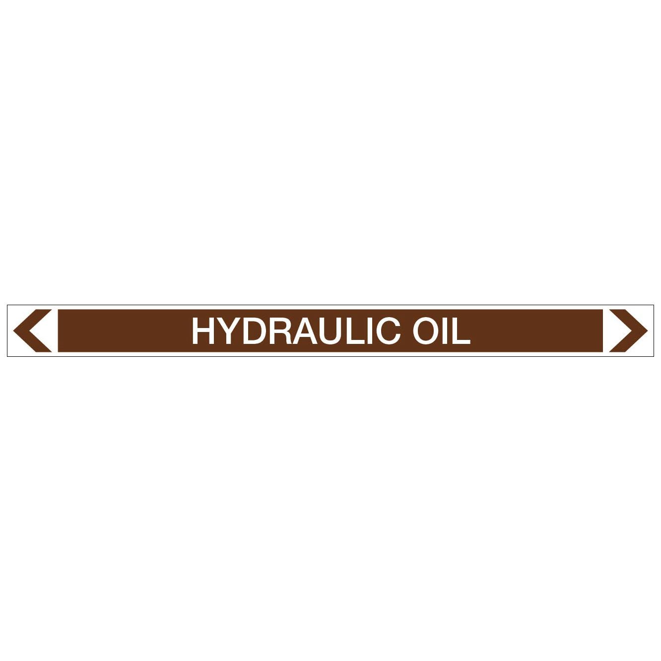 Oils - Hydraulic Oil - Pipe Marker Sticker - New Signs
