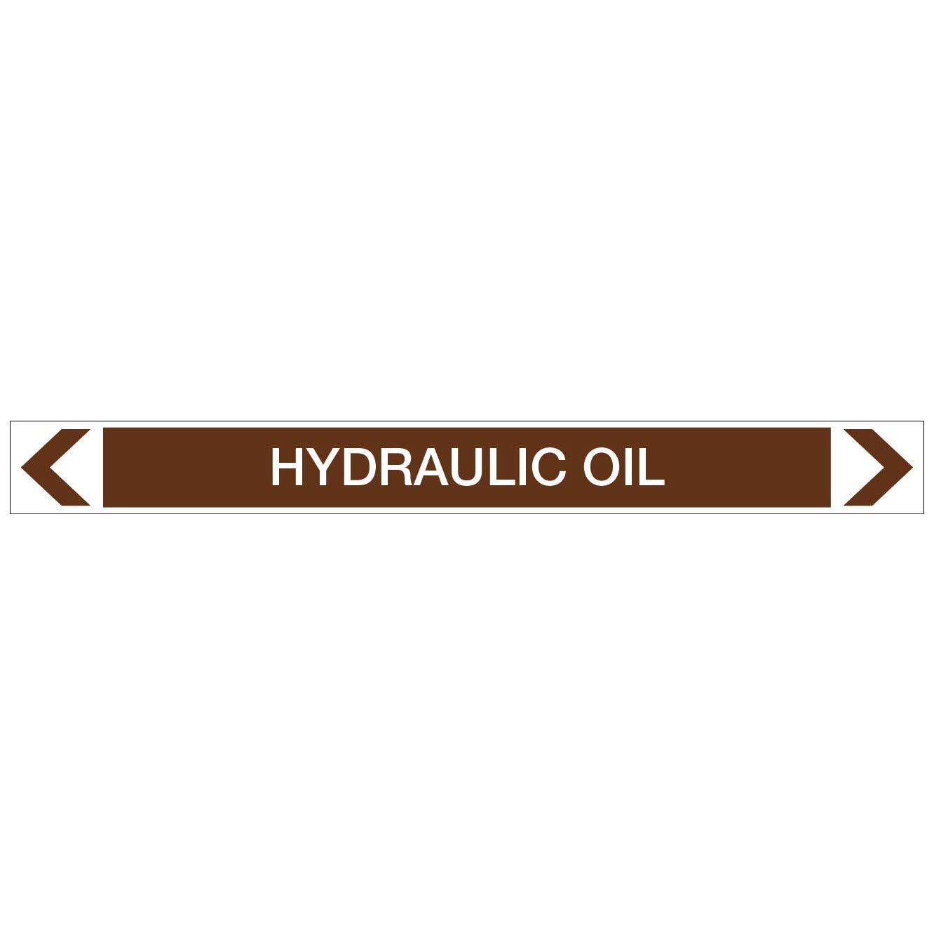 Oils - Hydraulic Oil - Pipe Marker Sticker - New Signs