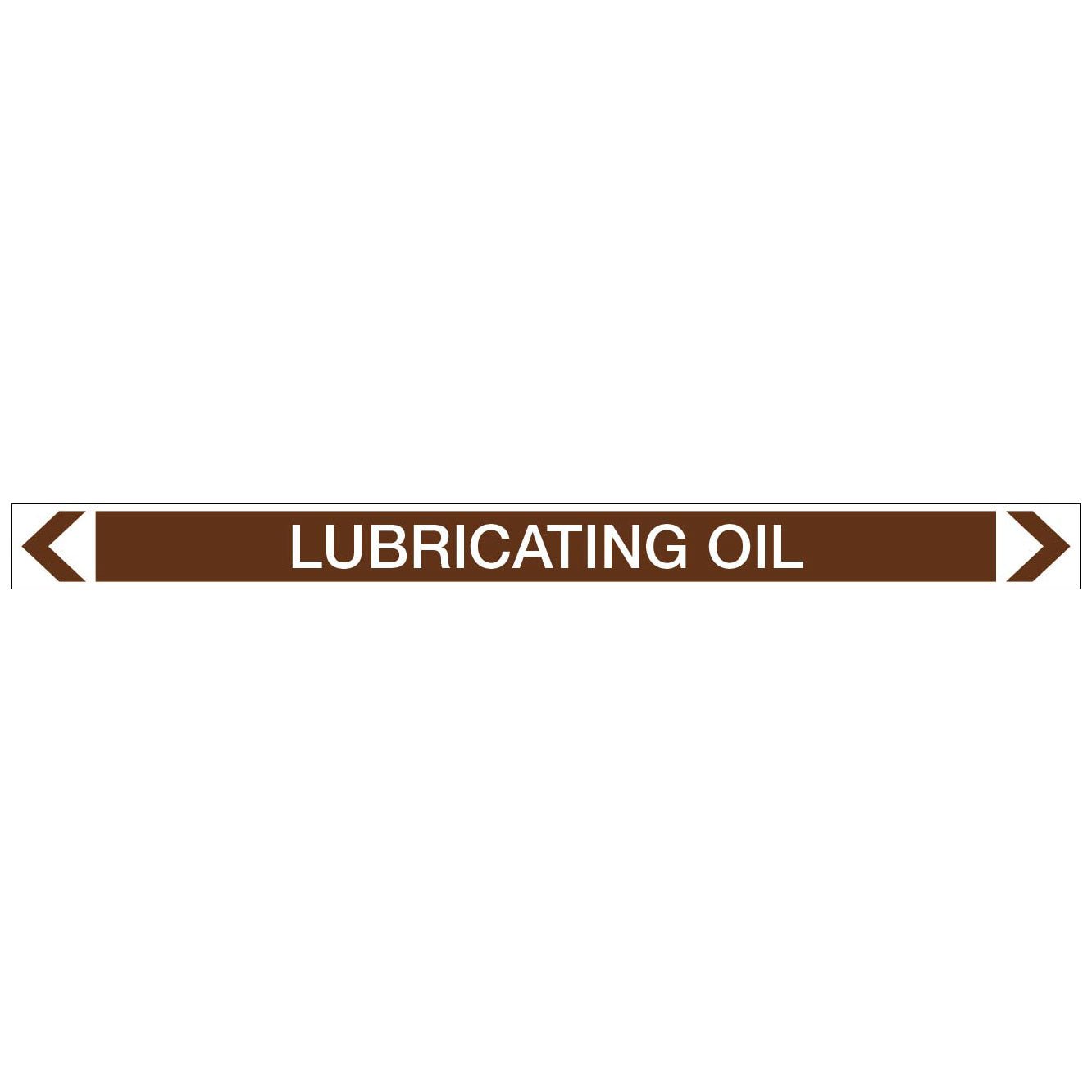 Oils - Lubricating Oil - Pipe Marker Sticker - New Signs