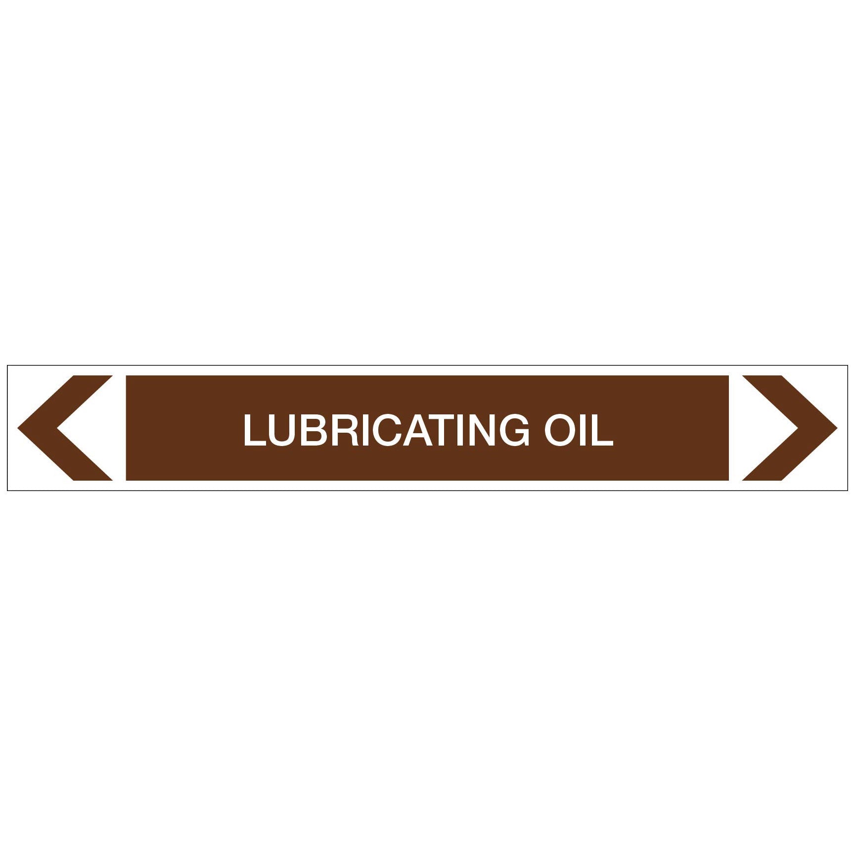 Oils - Lubricating Oil - Pipe Marker Sticker - New Signs