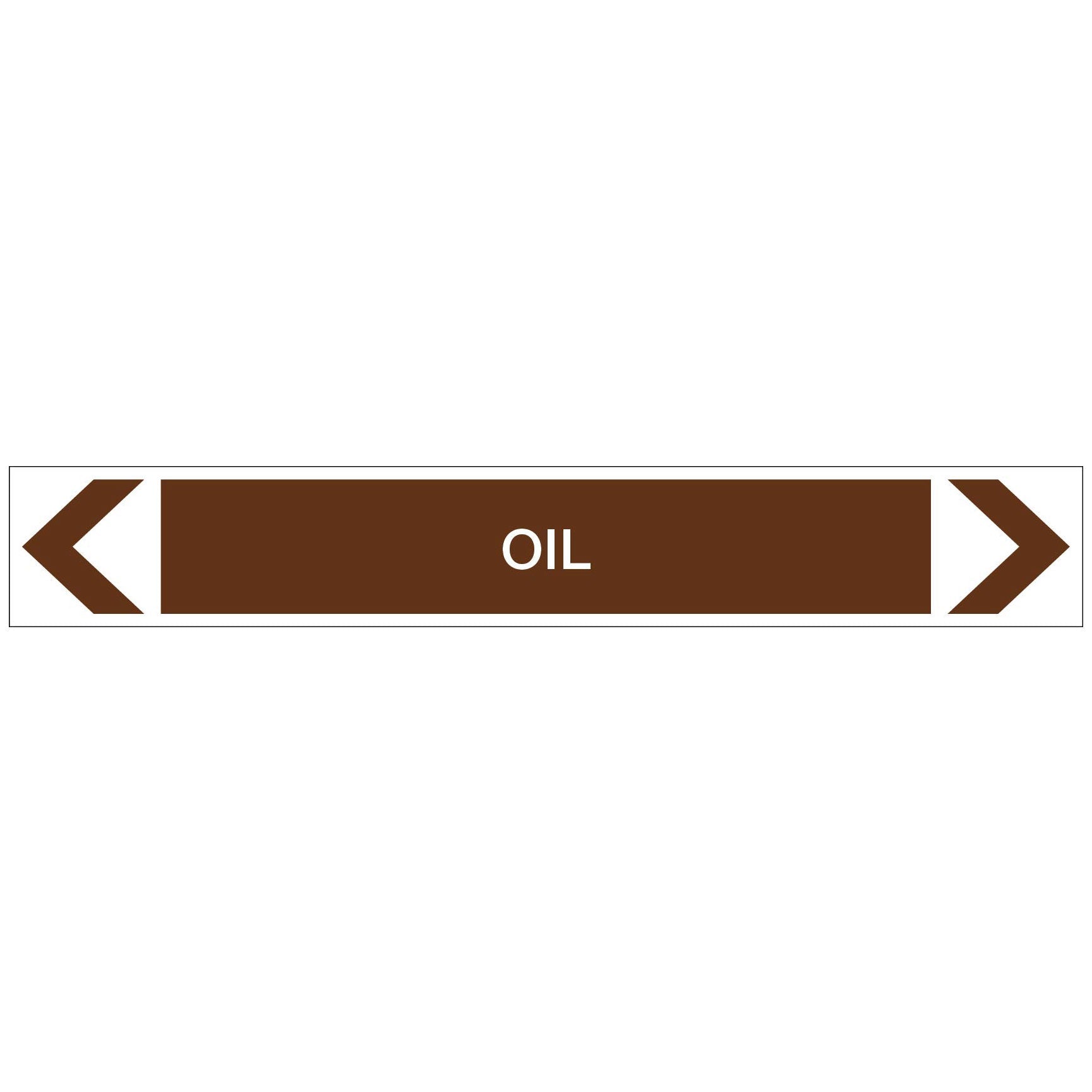Oils - Oil - Pipe Marker Sticker - New Signs