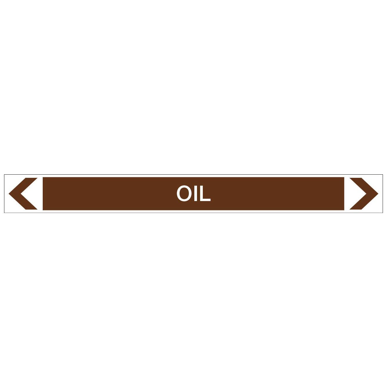 Oils - Oil - Pipe Marker Sticker - New Signs