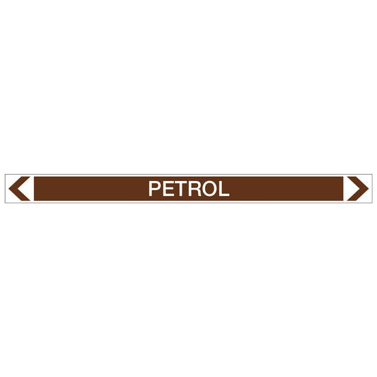 Oils - Petrol - Pipe Marker Sticker - New Signs