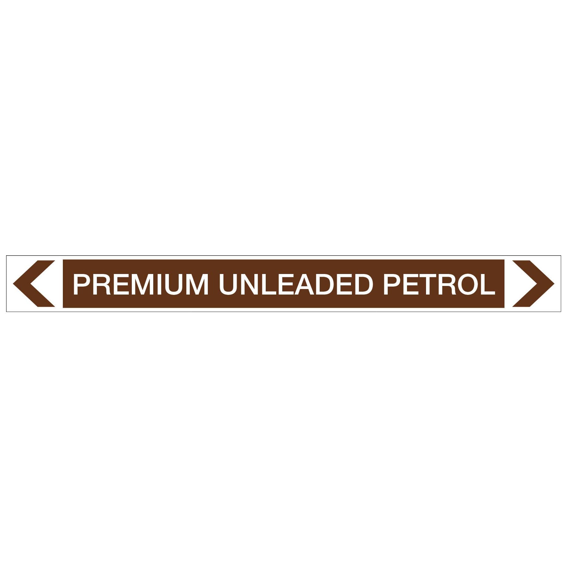 Oils - Premium Unleaded Petrol - Pipe Marker Sticker - New Signs