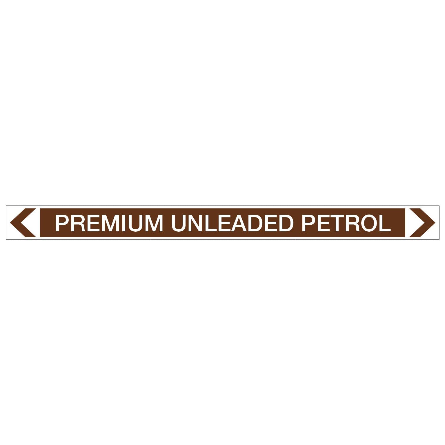 Oils - Premium Unleaded Petrol - Pipe Marker Sticker - New Signs