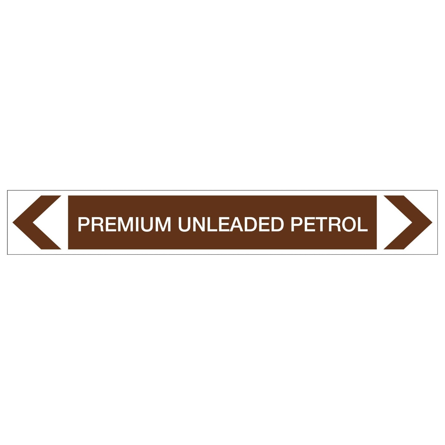 Oils - Premium Unleaded Petrol - Pipe Marker Sticker - New Signs