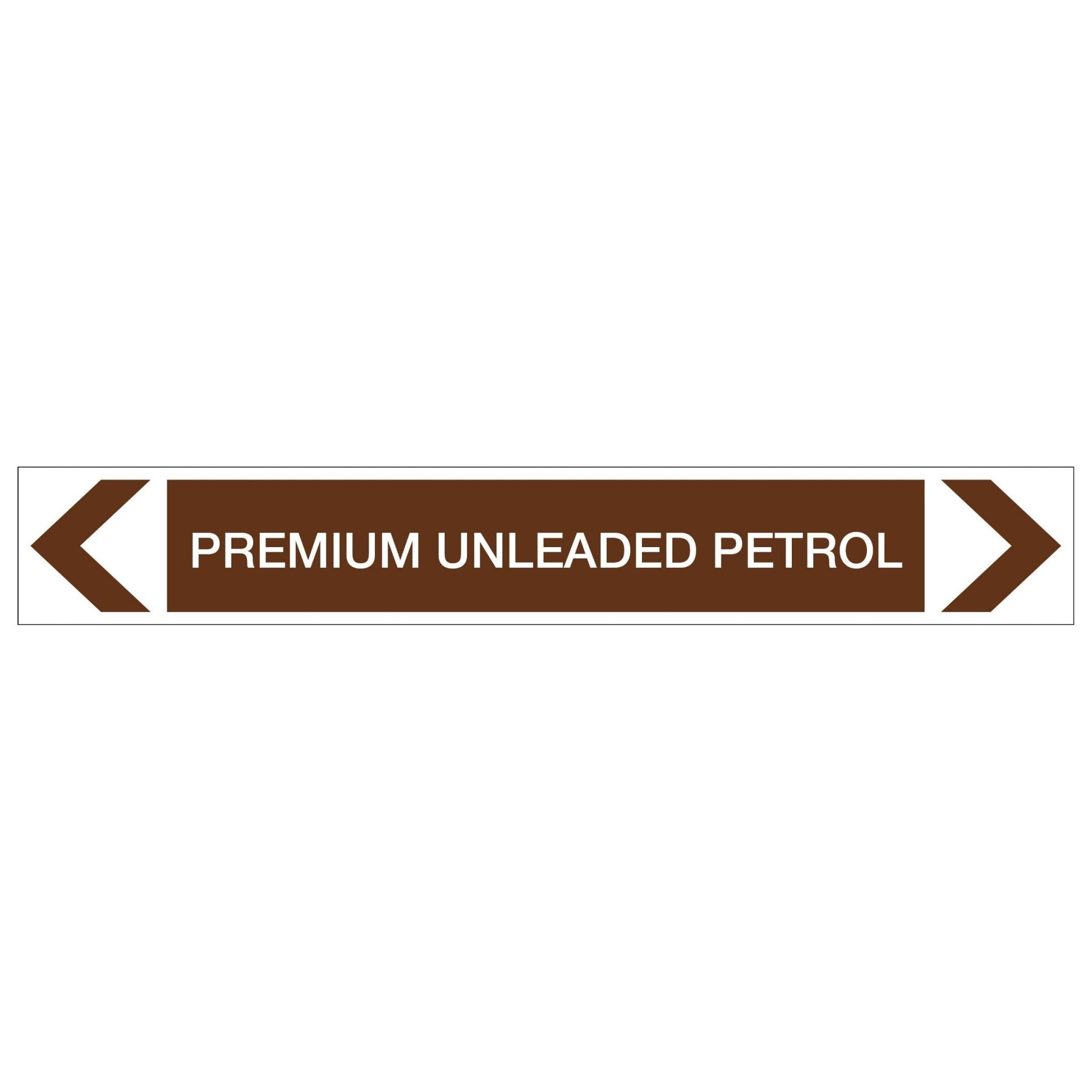 Oils - Premium Unleaded Petrol - Pipe Marker Sticker - New Signs