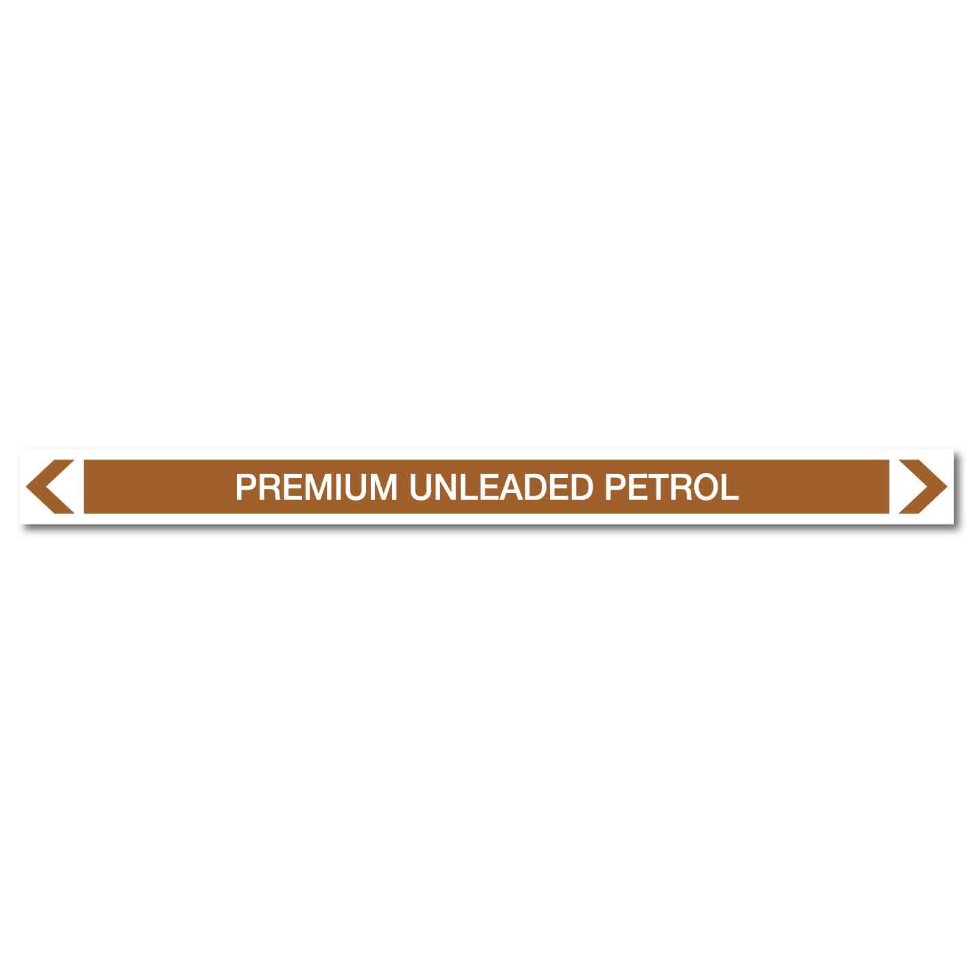 Oils - Premium Unleaded Petrol - Pipe Marker Sticker - New Signs