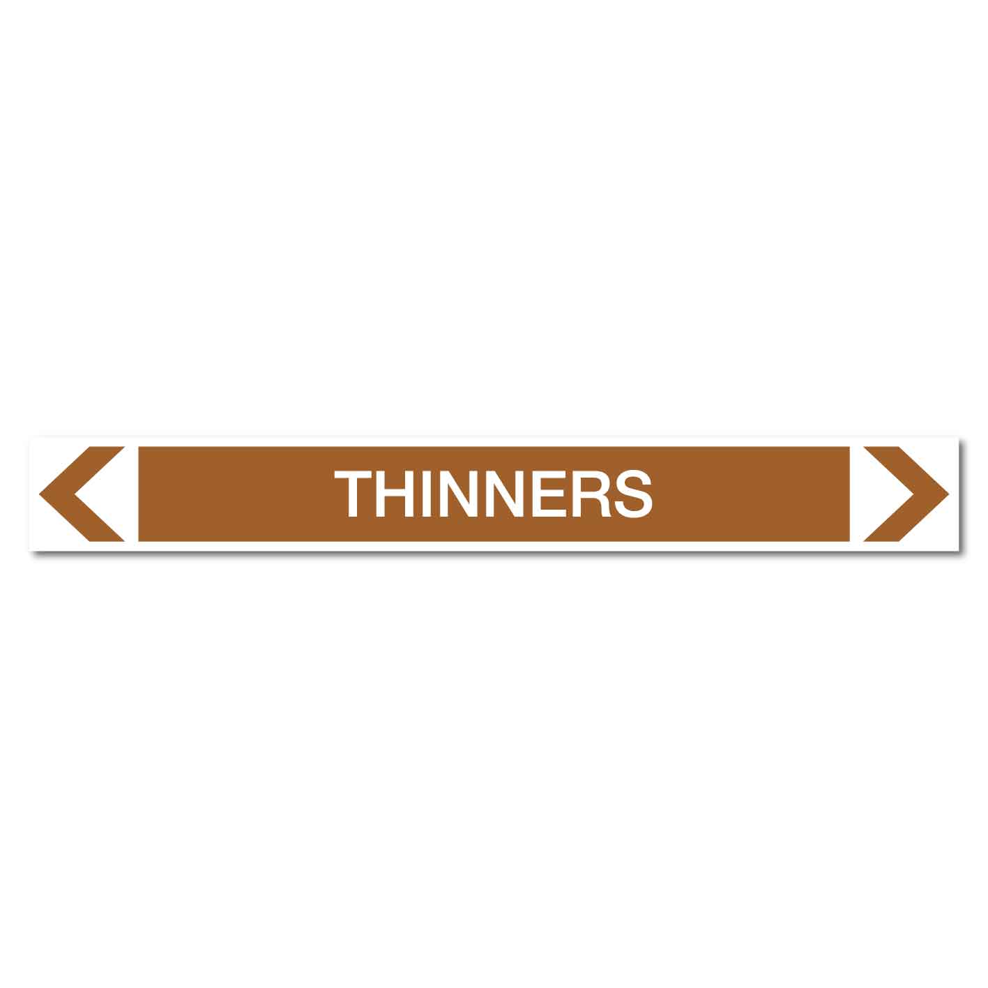 Oils - Thinners - Pipe Marker Sticker - New Signs