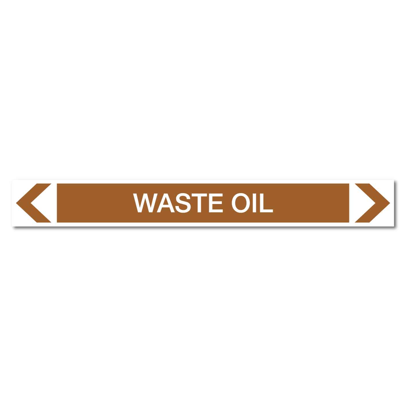 Oils - Waste Oil - Pipe Marker Sticker - New Signs