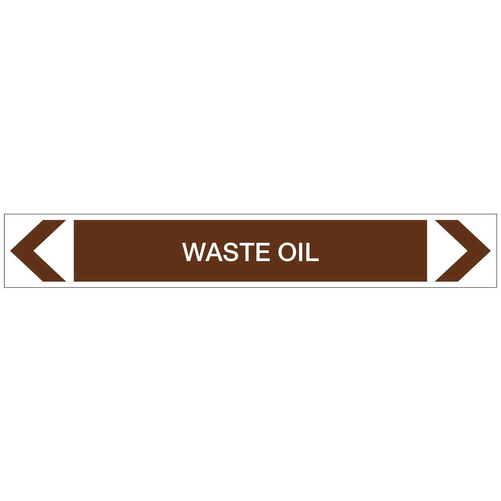Oils - Waste Oil - Pipe Marker Sticker - New Signs