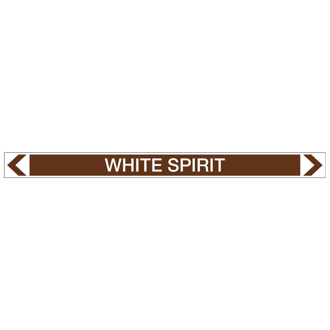 Oils - White Spirit - Pipe Marker Sticker - New Signs