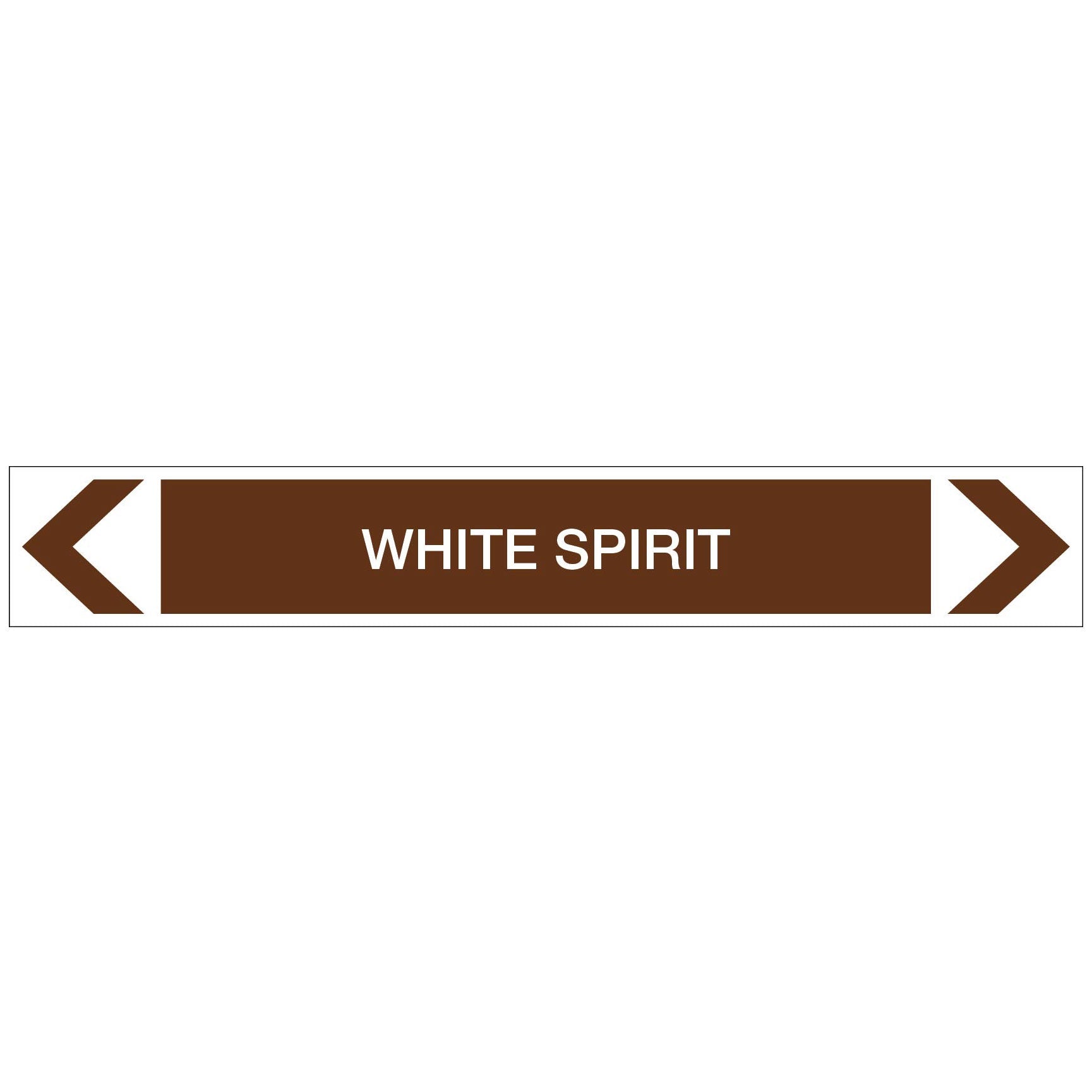 Oils - White Spirit - Pipe Marker Sticker - New Signs