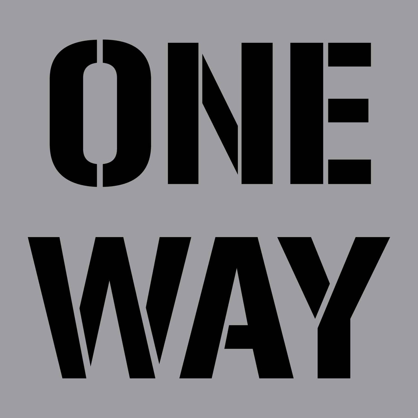 One Way - Aluminium Composite Stencil - New Signs