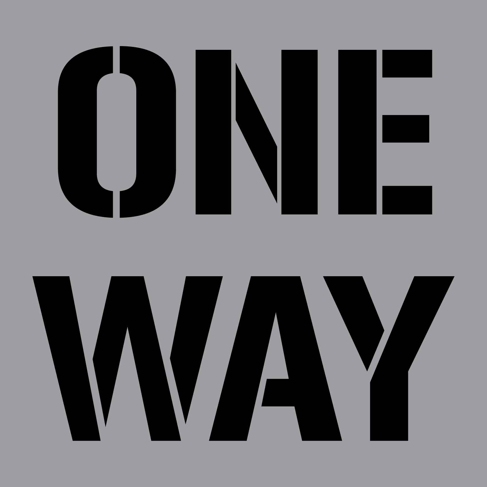 One Way - Aluminium Composite Stencil - New Signs