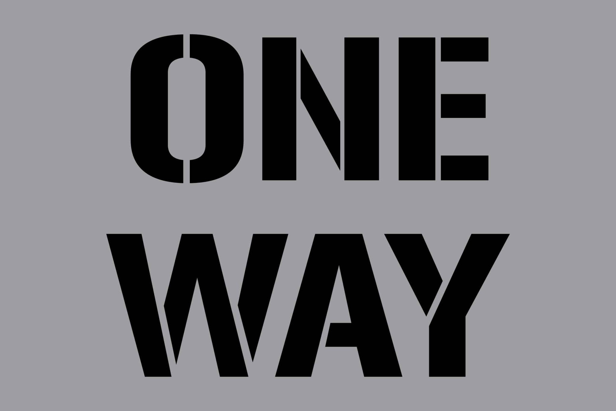One Way - Aluminium Composite Stencil – New Signs