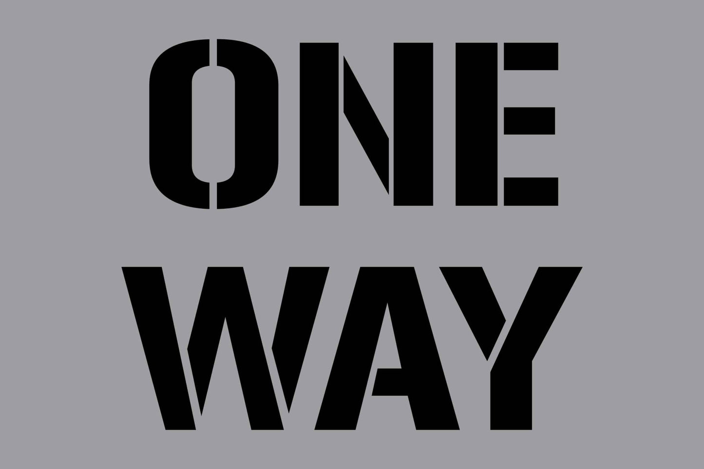 One Way - Aluminium Composite Stencil - New Signs