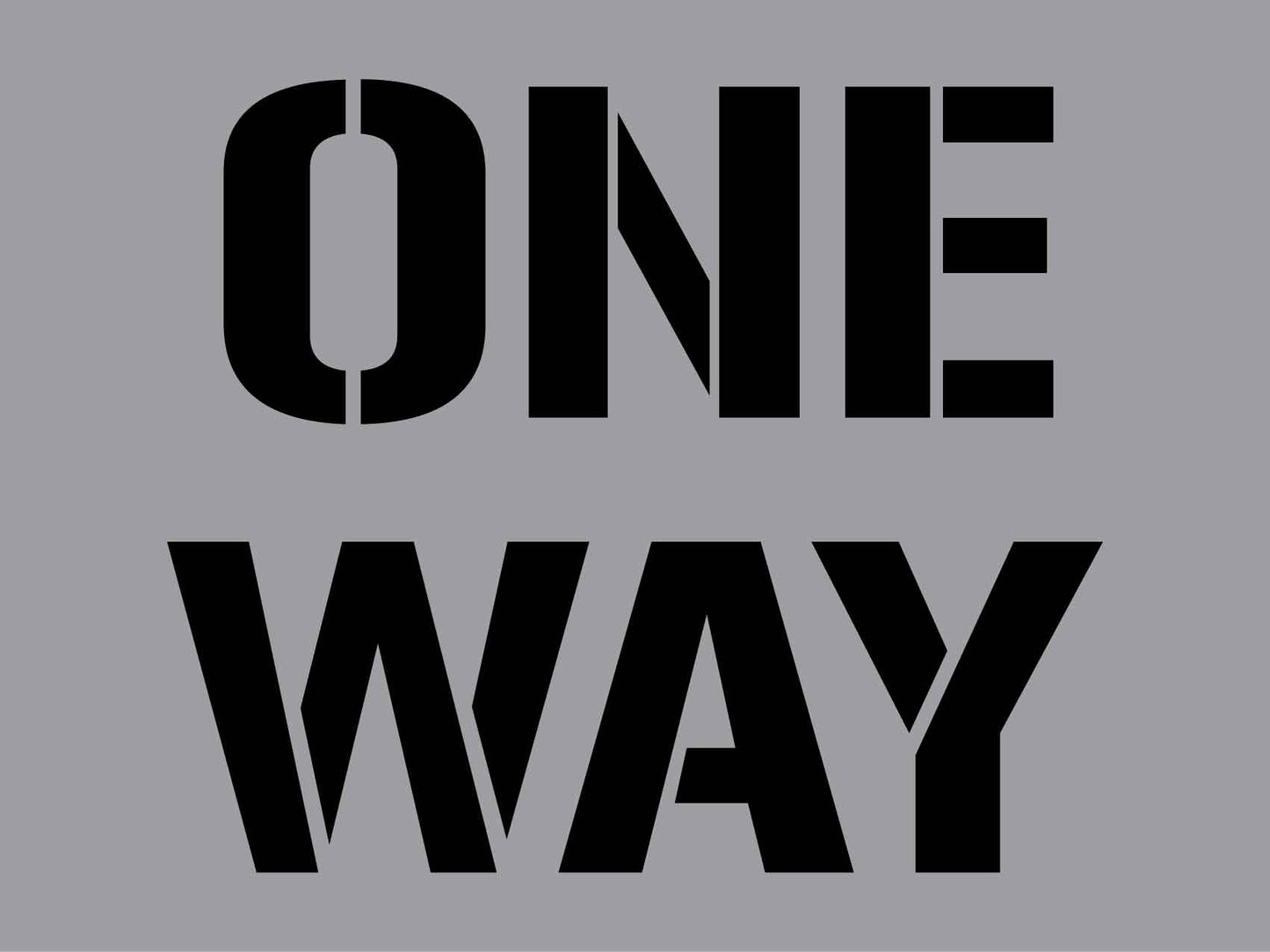 One Way - Aluminium Composite Stencil - New Signs