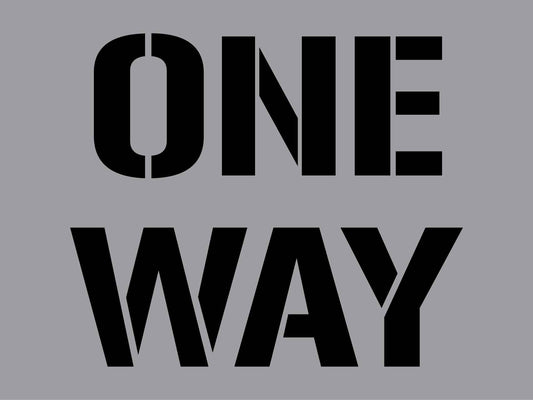 One Way - Aluminium Composite Stencil - New Signs