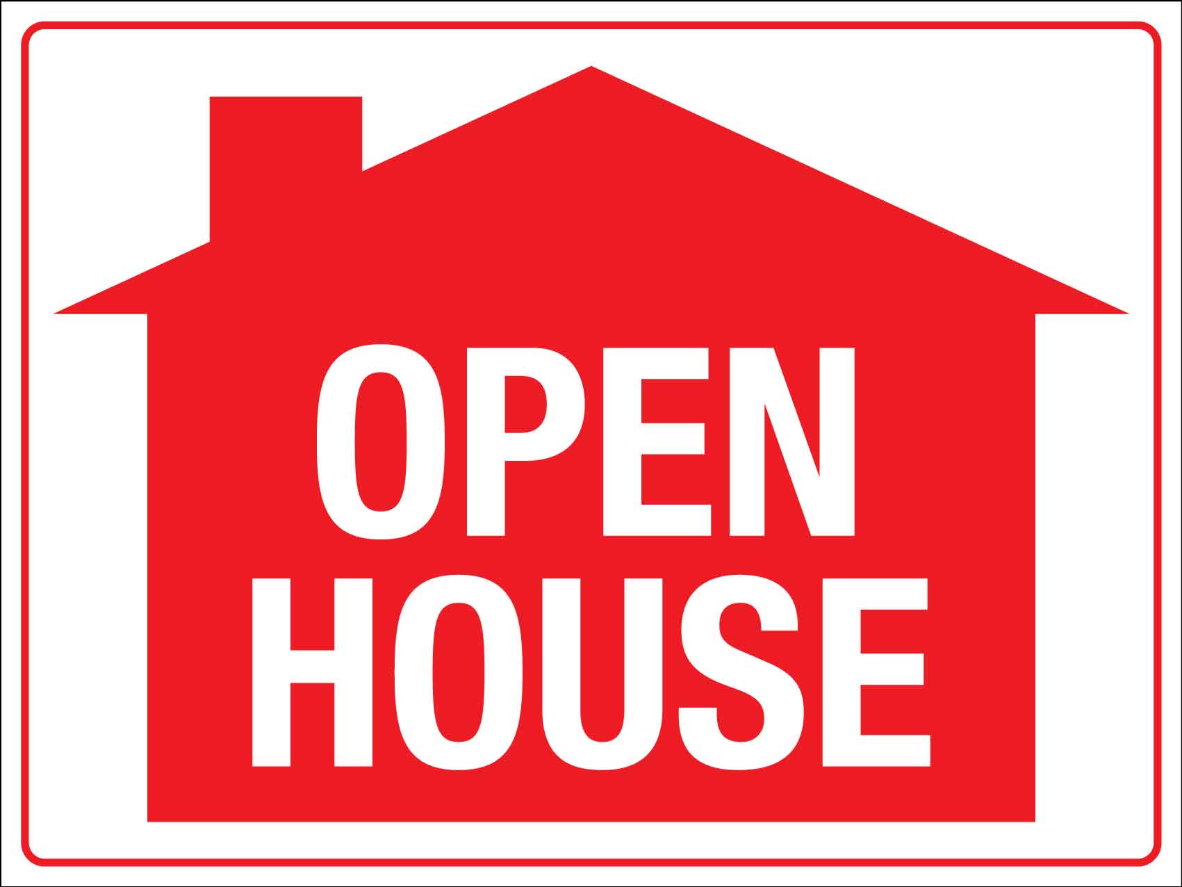 Open House Sign – New Signs