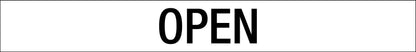 Open - Statutory Sign - New Signs