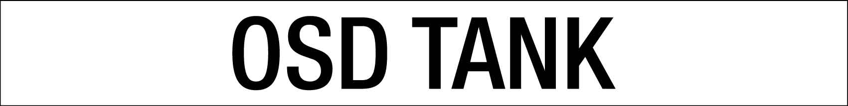 OSD Tank - Statutory Sign - New Signs