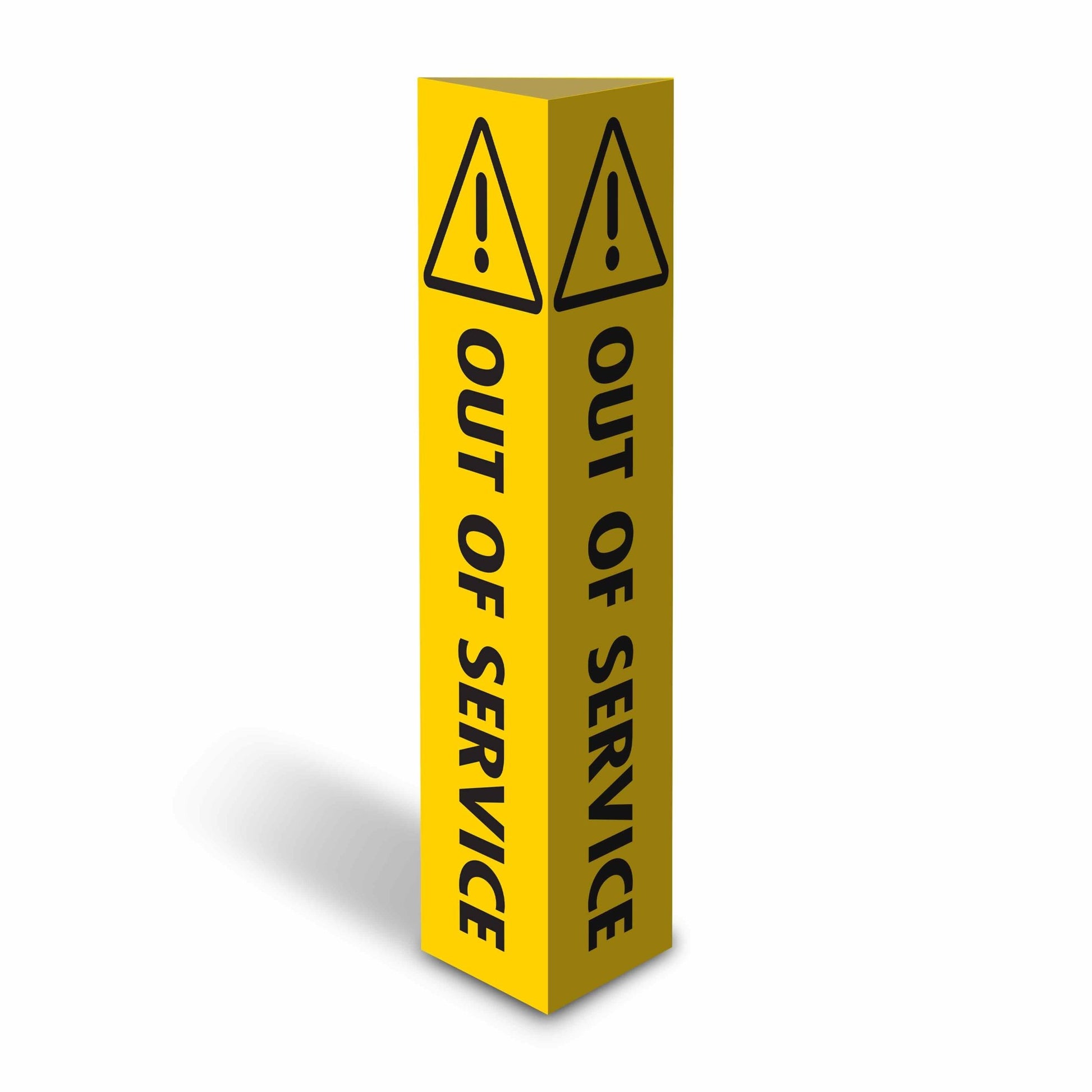 Out Of Service - Corflute Bollard Cover - New Signs