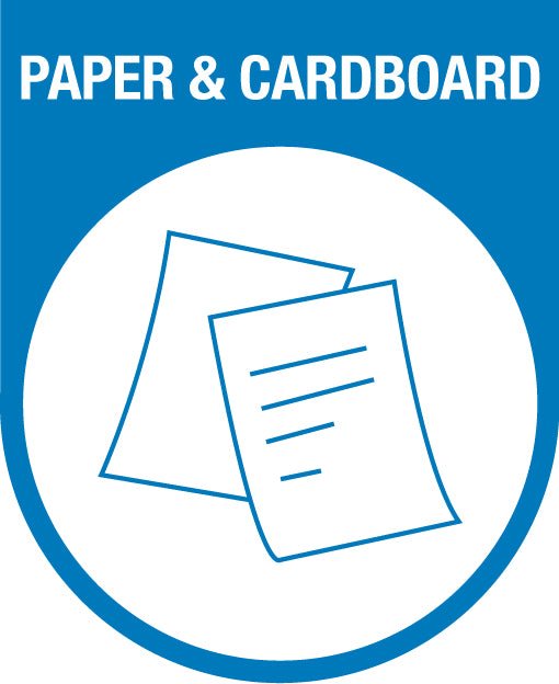 Paper & Cardboard Arch Wheelie Bin Stickers - New Signs