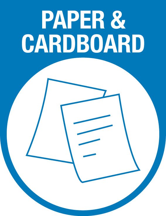 Paper & Cardboard Arch Wheelie Bin Stickers - New Signs