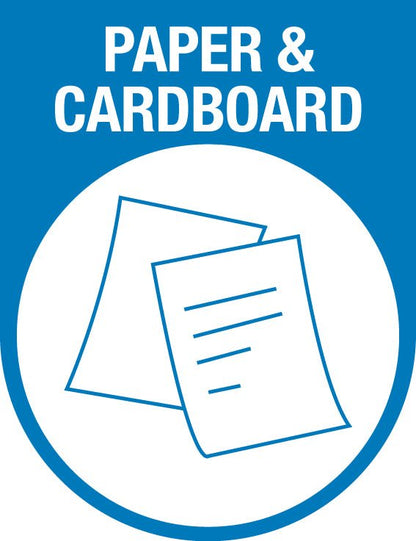 Paper & Cardboard Arch Wheelie Bin Stickers - New Signs