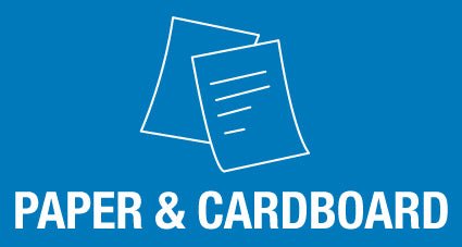 Paper & Cardboard Bin Sticker - New Signs