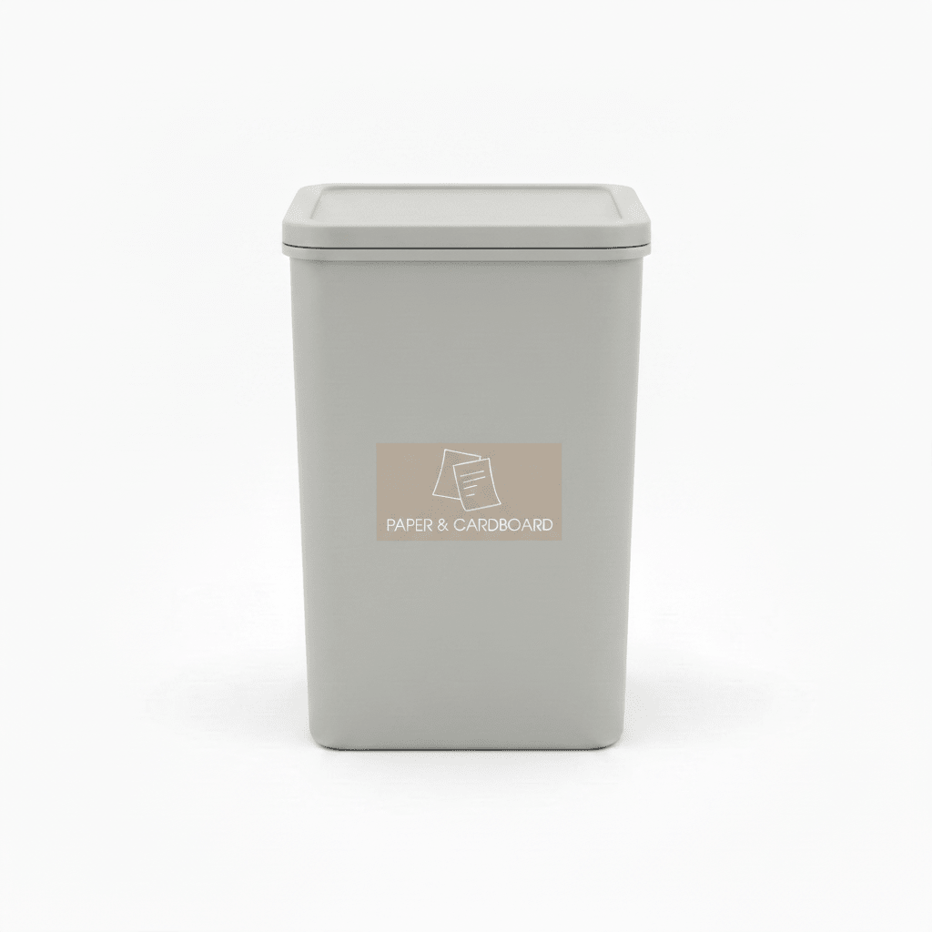 Paper & Cardboard Fawn Background Bin Sticker - New Signs