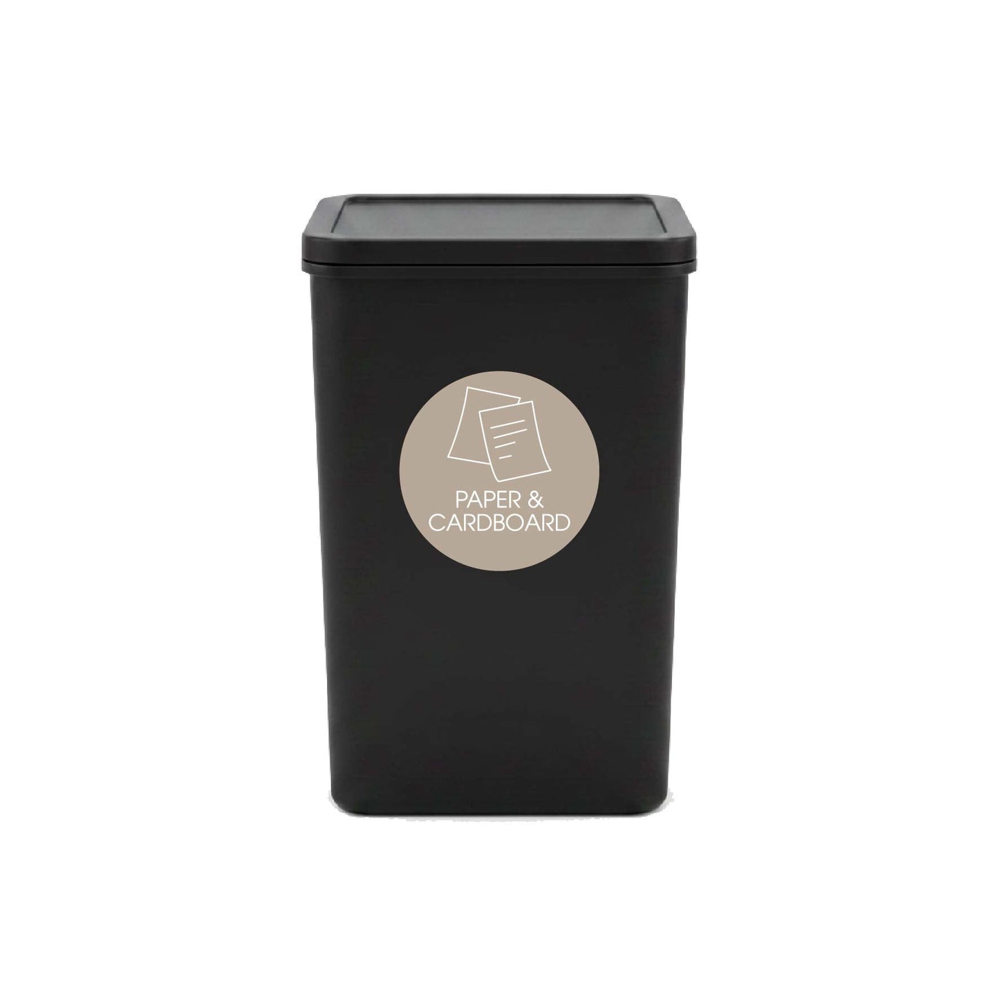 Paper & Cardboard Fawn Background Circle Bin Sticker - New Signs